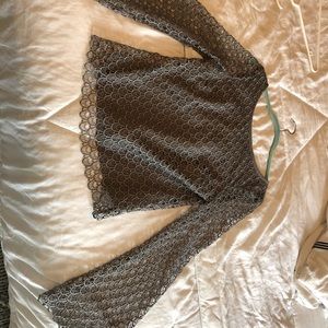 Grey long sleeve top